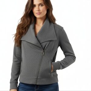1X Style & Co. Charcoal Motorcycle Jacket/Blazer/Sweater